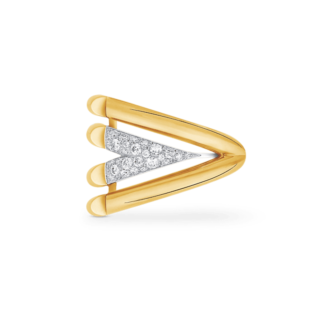 18K Louis Vuitton Volt Upside Down Diamonds Ring