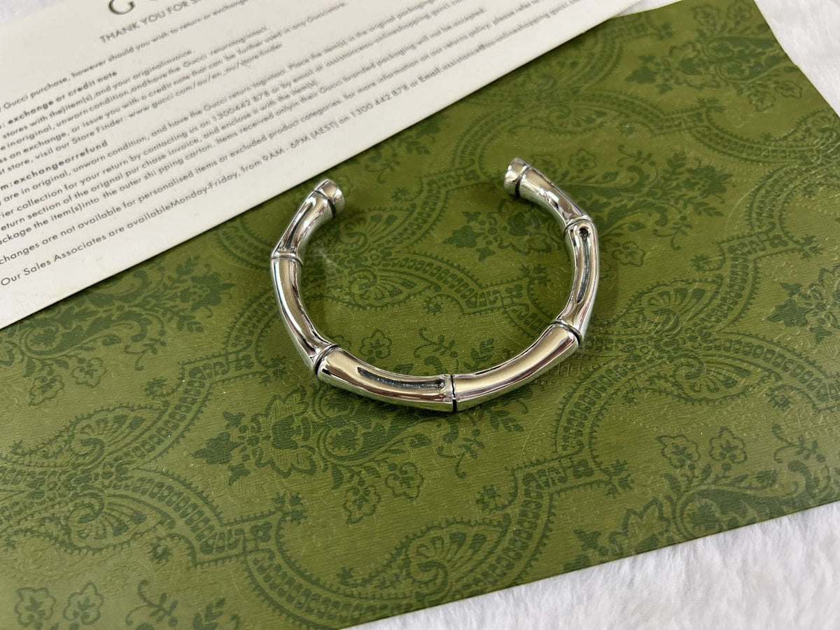 Double Gucci Bamboo Bangle Bracelet