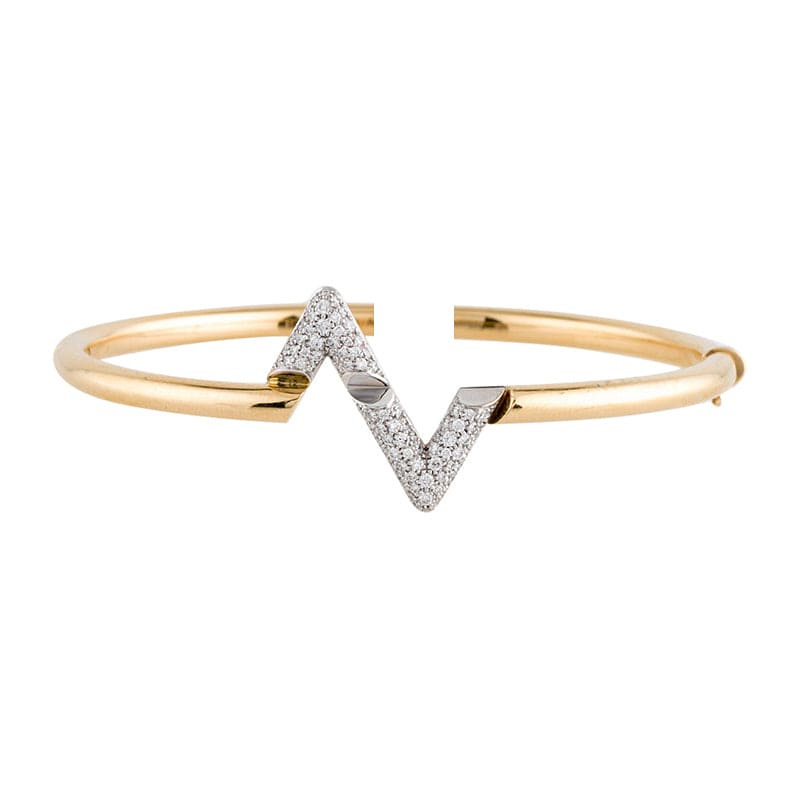 18K Louis Vuitton Volt Upside Down Diamond Bracelet