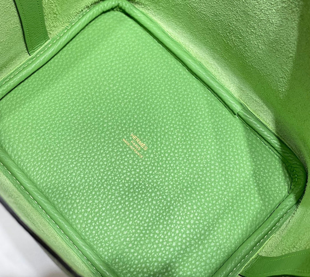 HERMES picotin lock 22 green togo ghw