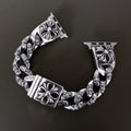Chrome Hearts cross flower watch chain