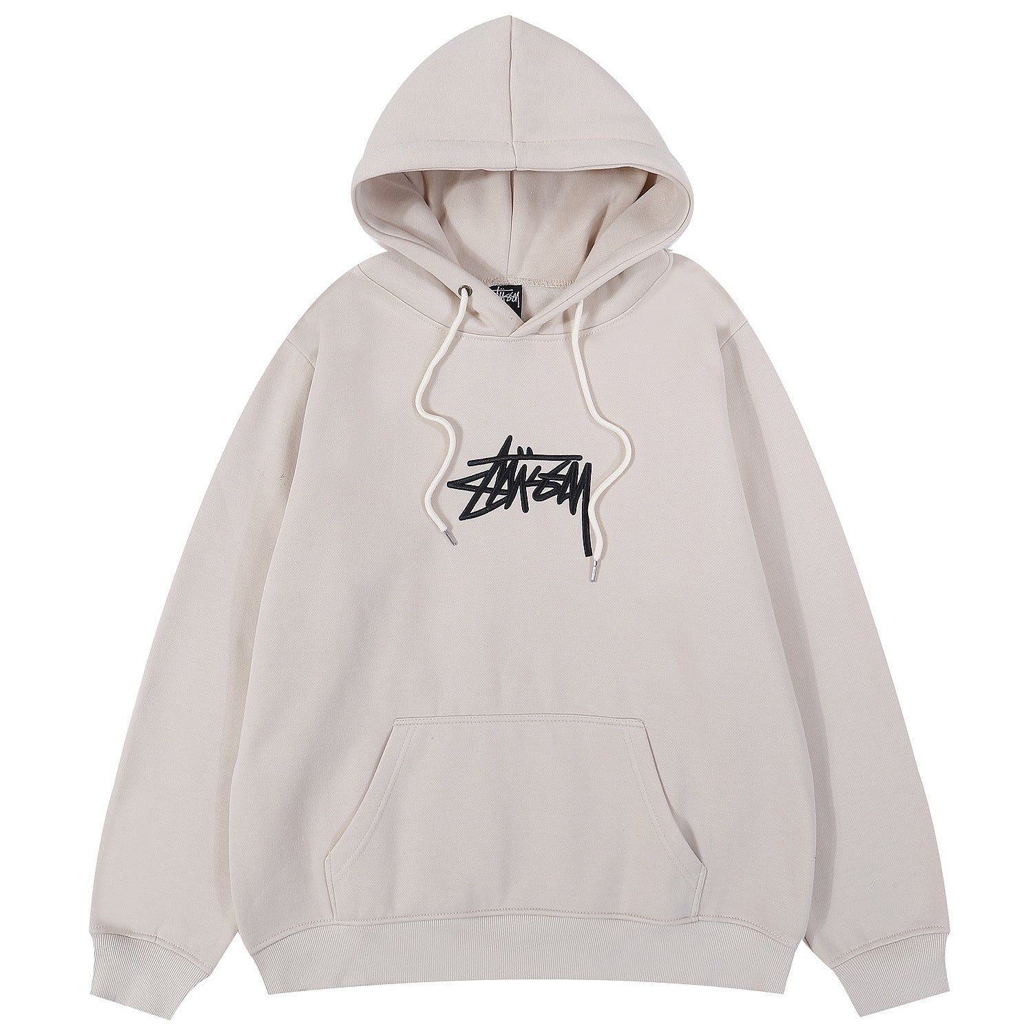 Stussy Hoodie Embroidered Fleece Fashion Hooded Sweater