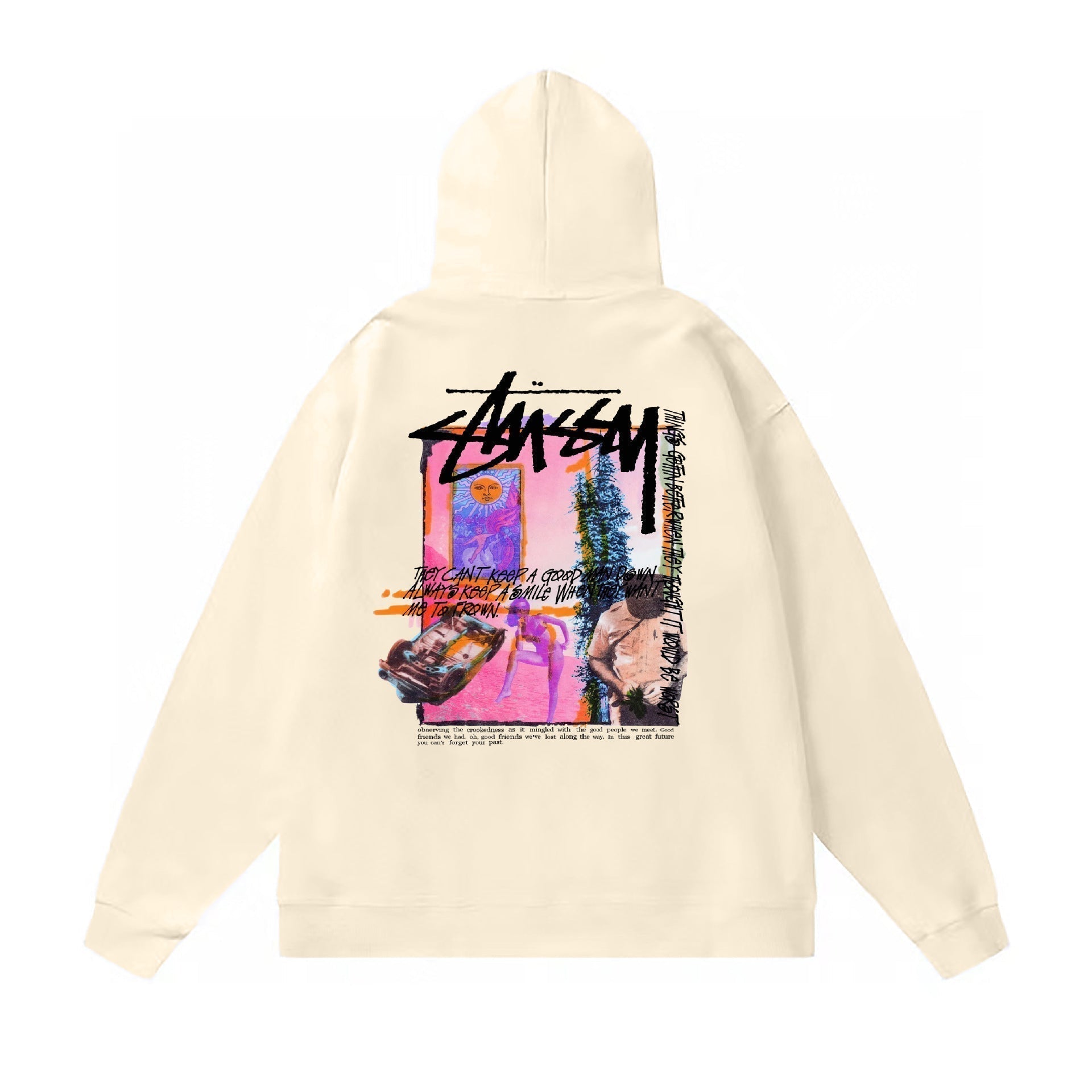 Stussy Hoodie Fall/Winter Fleece Hooded Sweater
