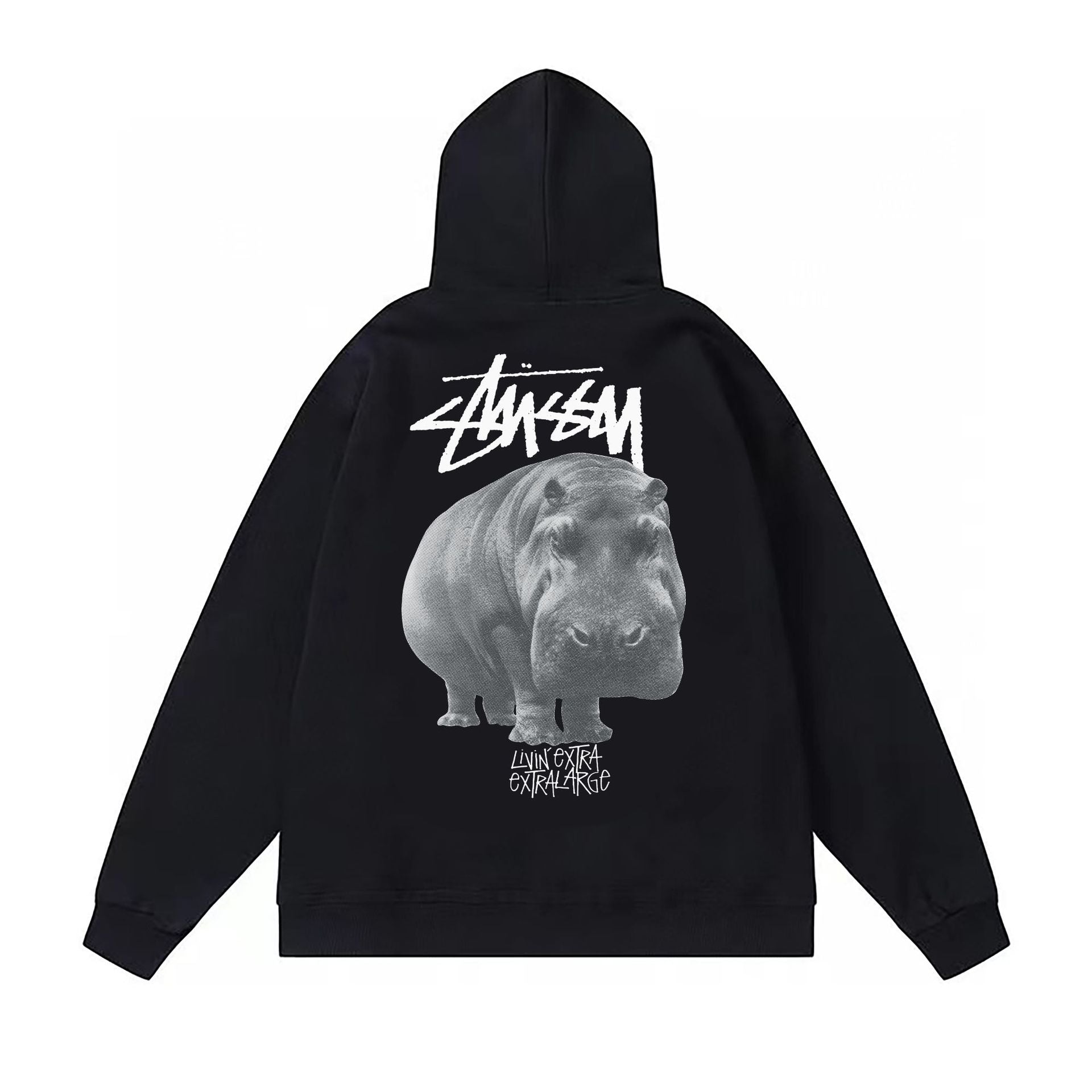Stussy Hoodie Fall/Winter Fleece Hooded Sweater