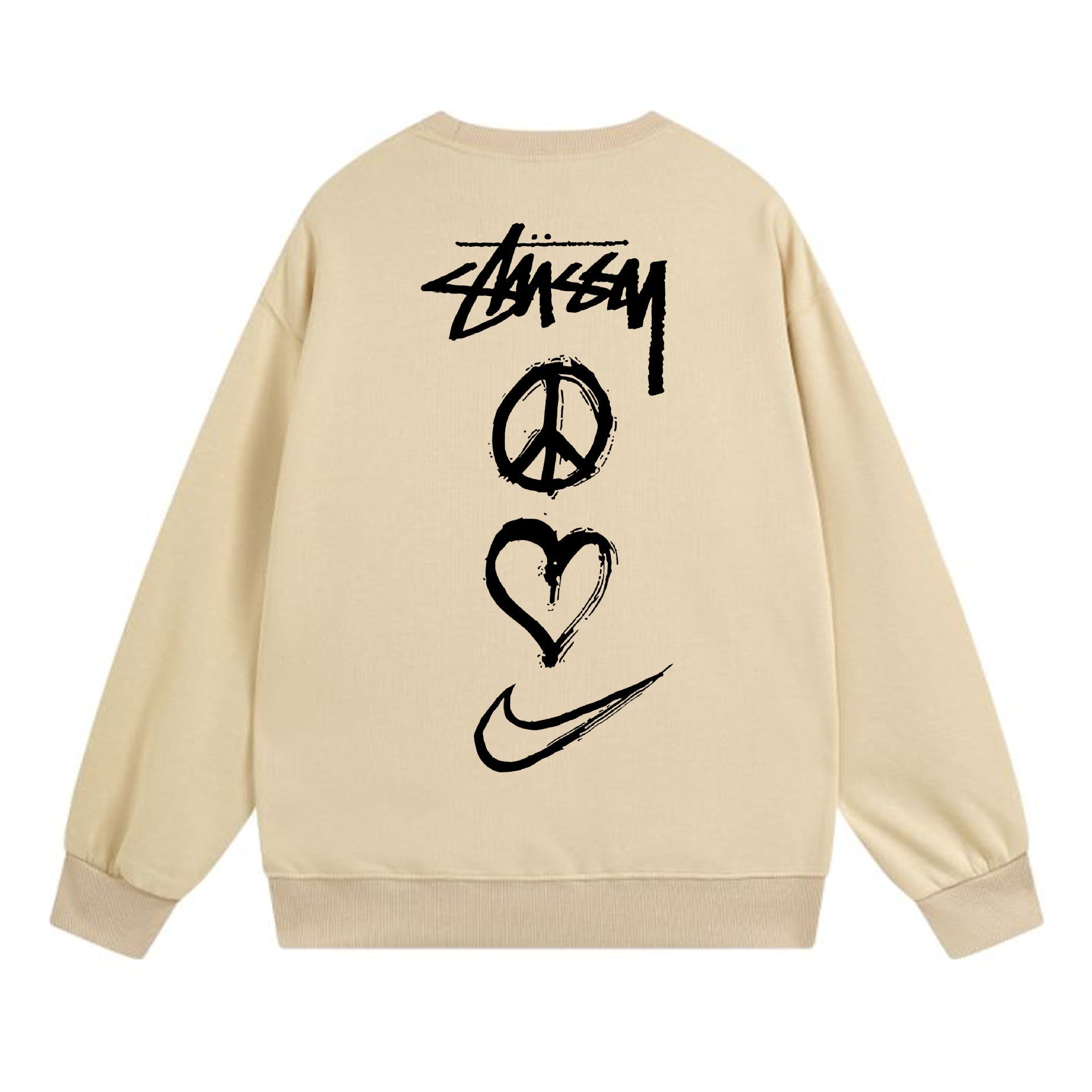 Stussy Sweatshirts Crew Neck Fleece Sweater