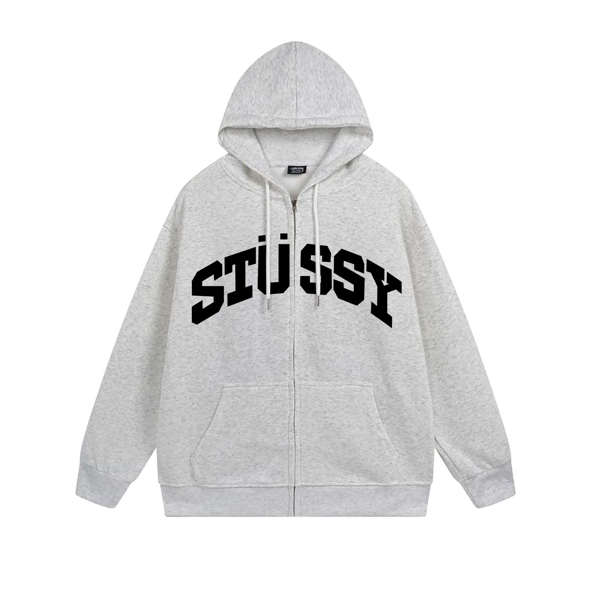 Stussy Hoodie Zip Cardigan Hooded Sweater