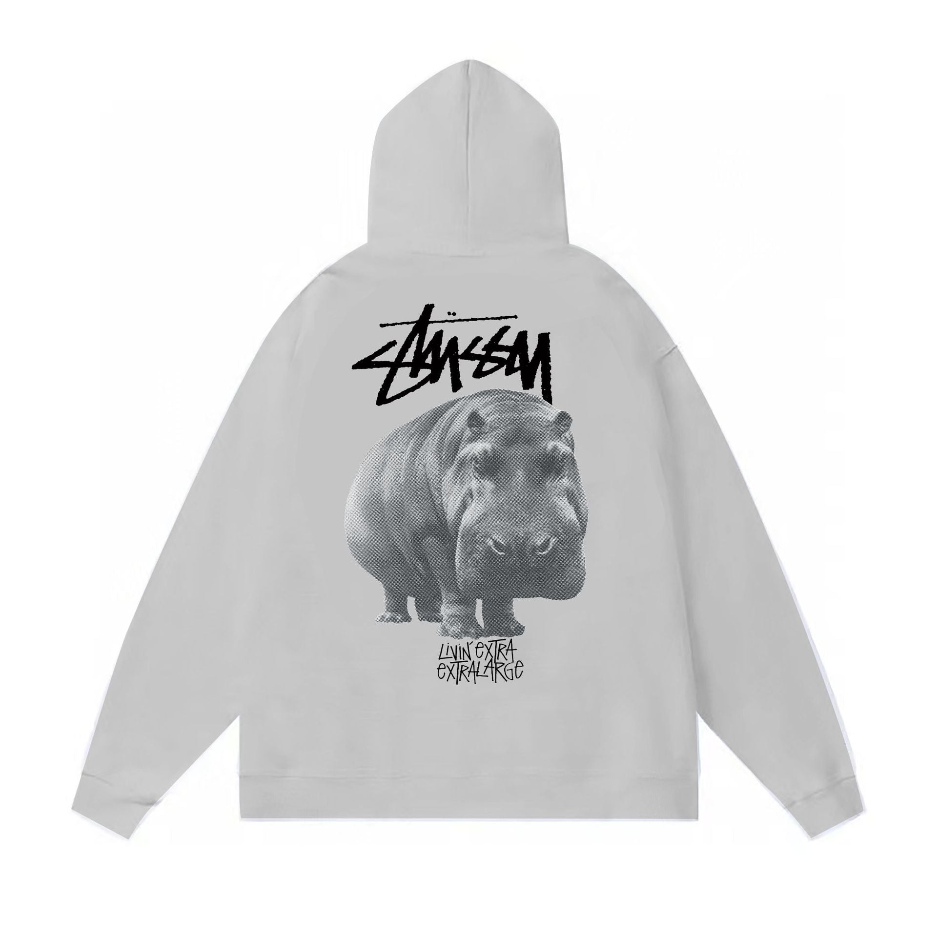 Stussy Hoodie Fall/Winter Fleece Hooded Sweater