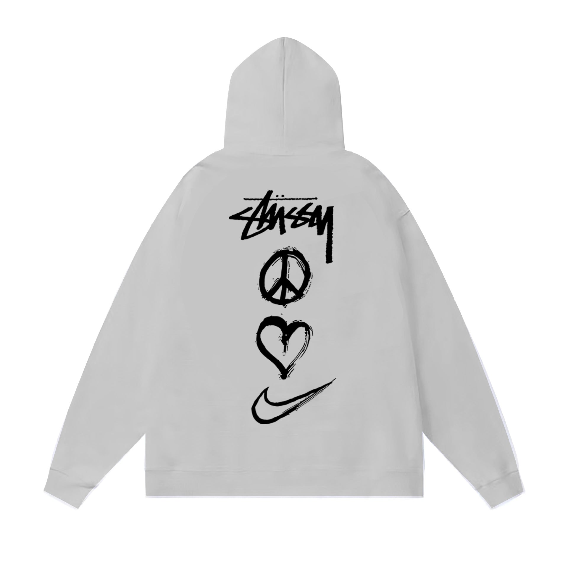 Stussy Hoodie Fall/Winter Fleece Hooded Sweater