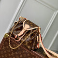 LOUIS VUITTON MONTSOURIS BACKPACK MINI 27 IN BROWN MONOGRAM COATED CANVAS AND CALFSKIN