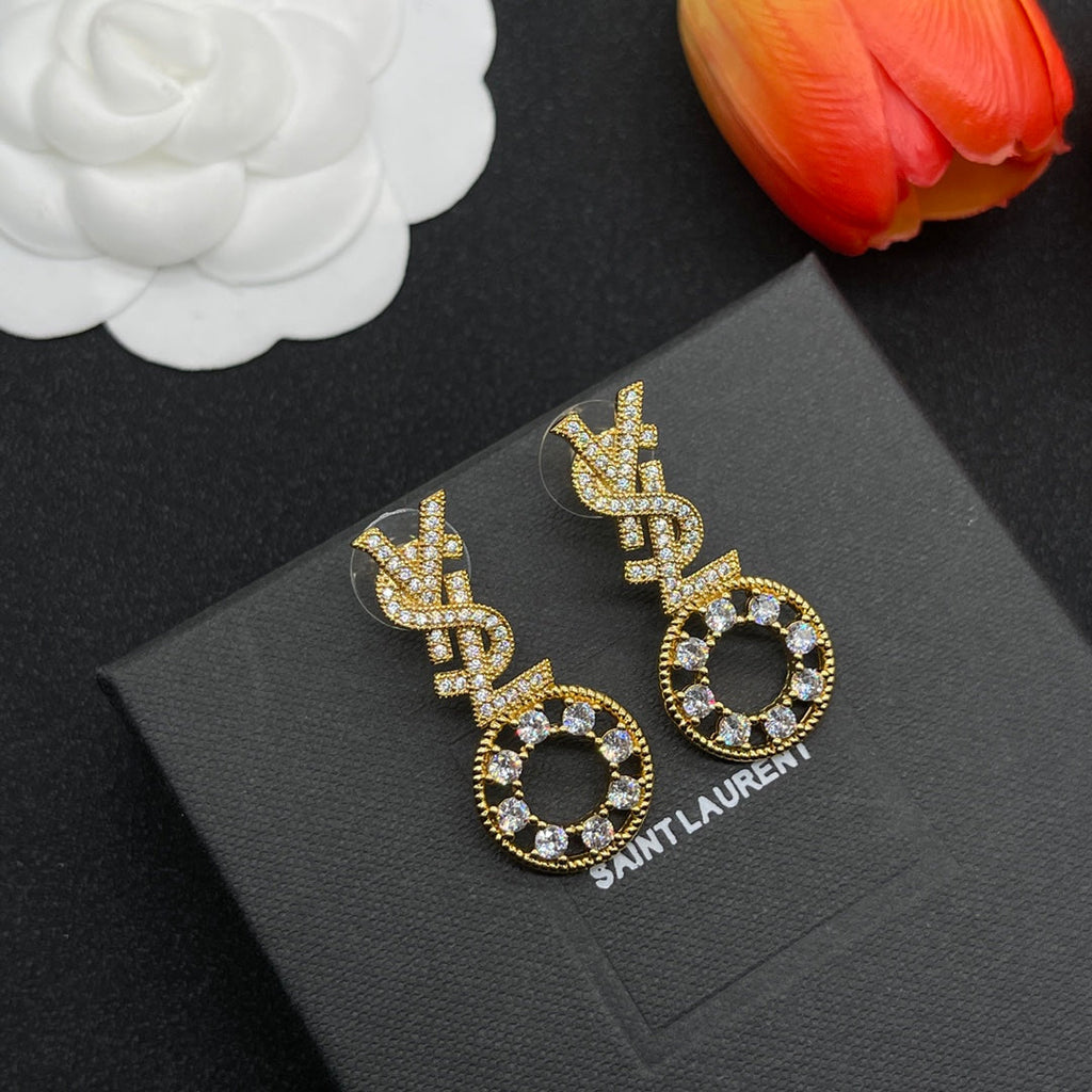 18K YSL Diamonds Earrings