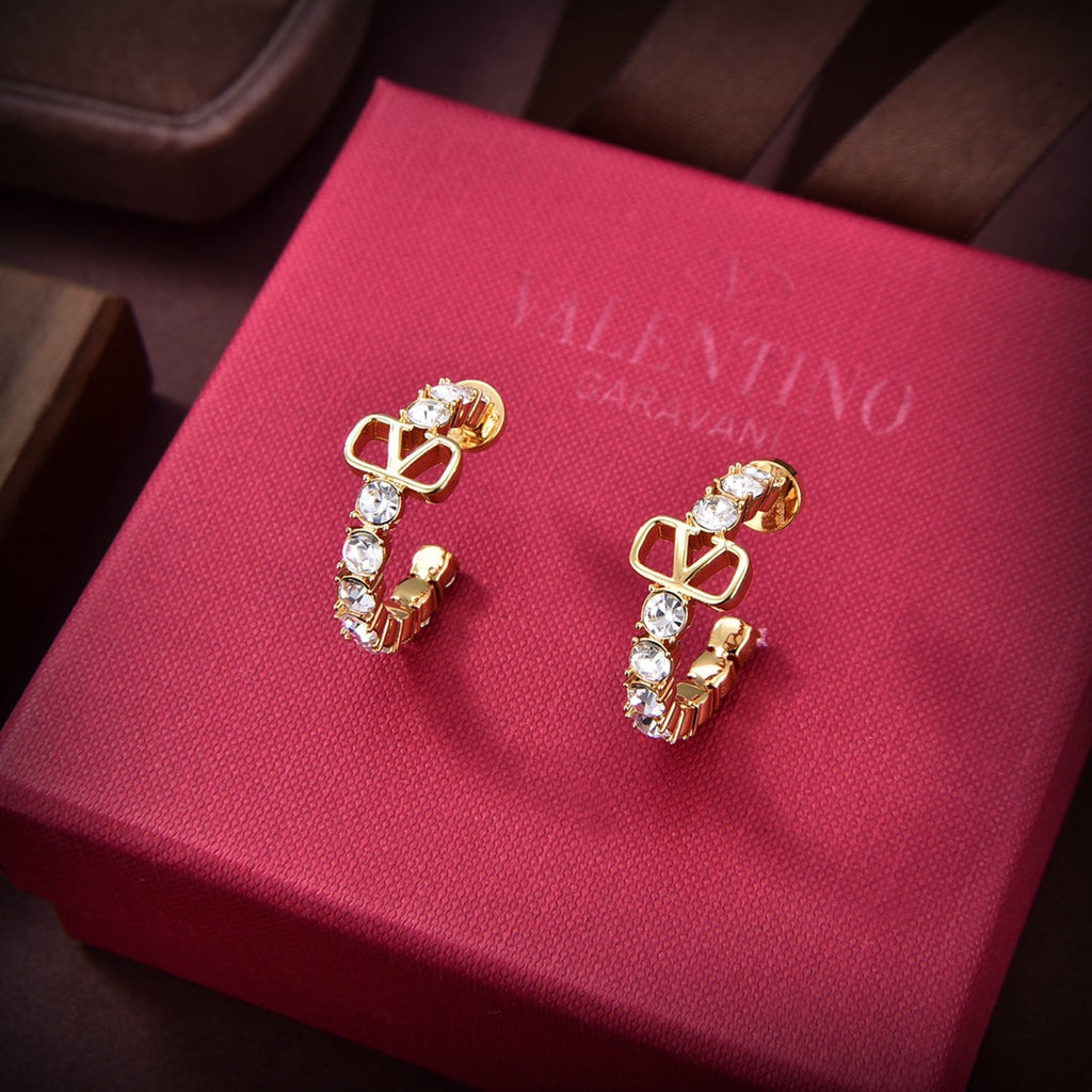 18K Valentino Valentino Signature Earrings