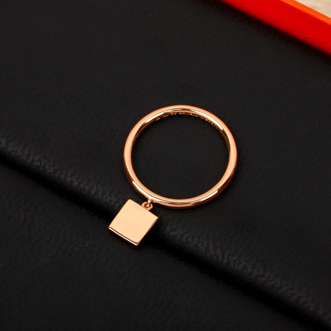 18K Chaine D'ancre Verso Hermes Ring