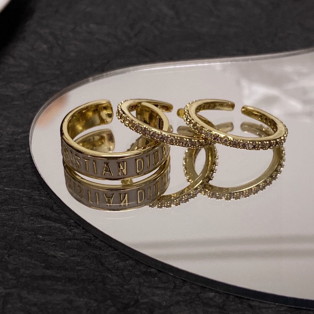 18K Dior Code Ring Set