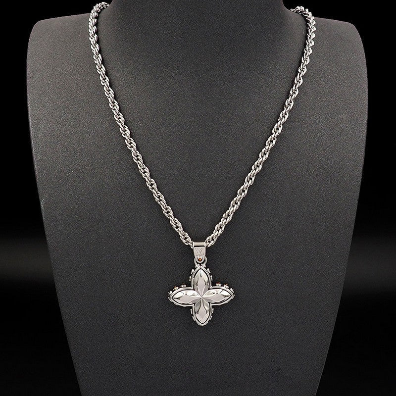18K Louis Vuitton Flower Studs Necklace