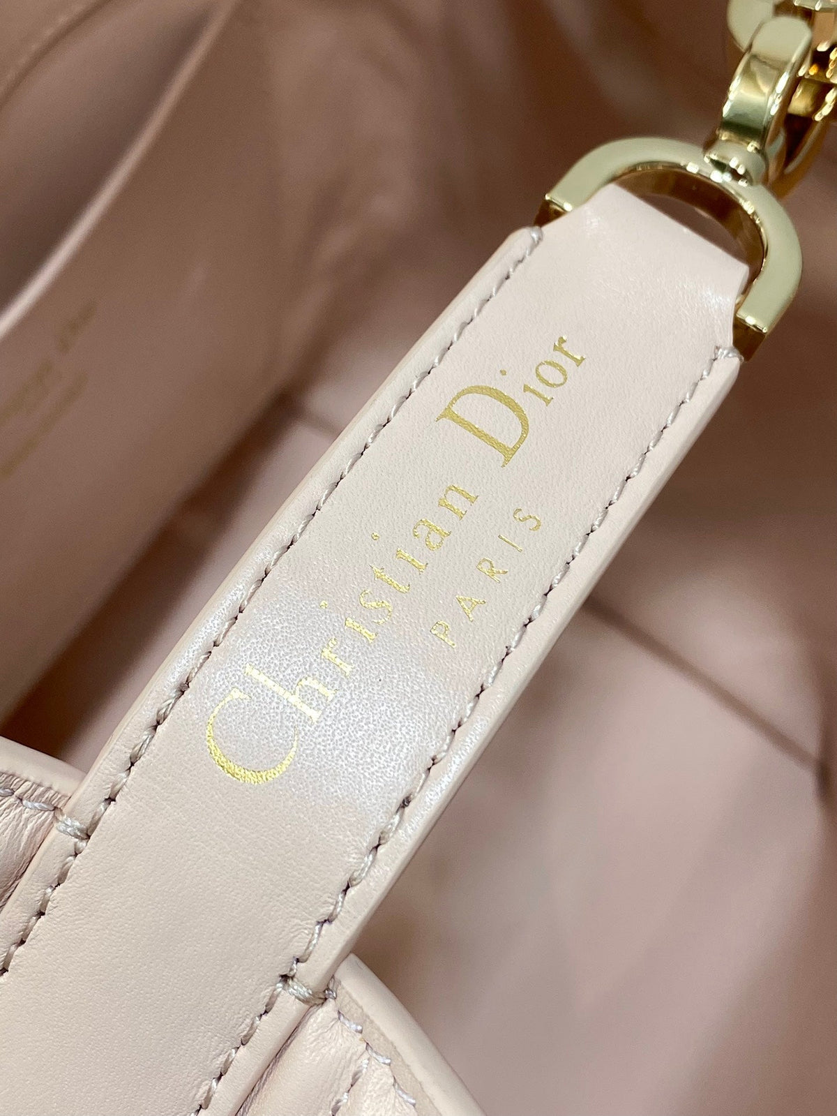 DIOR 25S ALWAYS BAG 22 IN LIGHT PINK MACROCANNAGE CALFSKIN GOLD HARDWRE
