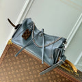 LOUIS VUITTON CARRYALL CARGO VIBE PM 33.5 IN GREY LAMBSKIN BROWN MONOGRAM TAG