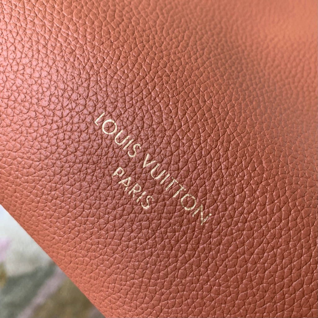 LOUIS VUITTON LOW KEY CABAS MM BAG 47 IN TAWNY BROWN GRAINED CALFSKIN