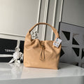 CHANEL 25S HOBO BAG 45 IN WARM SAND BEIGE LAMBSKIN