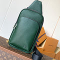 LOUIS VUITTON AVENUE SLINGBAG 31 IN DARK GREEN TAIGA LEATHER
