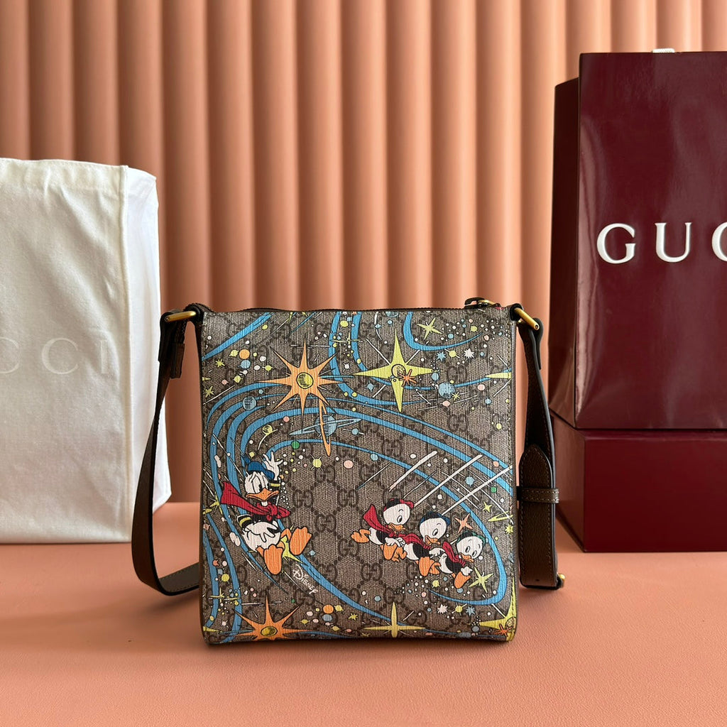 GUCCI 25S SHOULDER BAG 23 CM IN MULTICOLOR CALFSKIN
