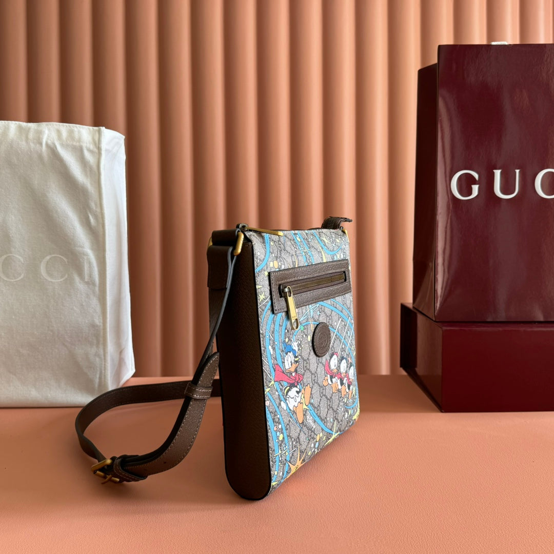 GUCCI 25S SHOULDER BAG 23 CM IN MULTICOLOR CALFSKIN