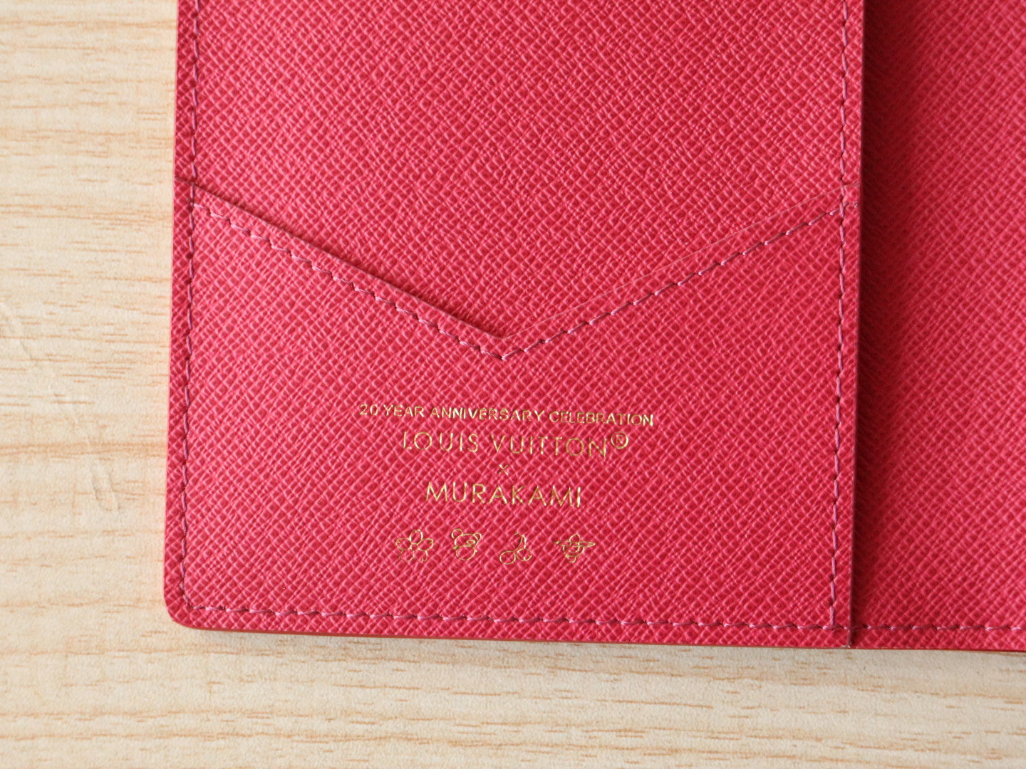 LOUIS VUITTON DOLL PASSPORT WALLET IN WHITE MIX COLORFUL CALFSKIN
