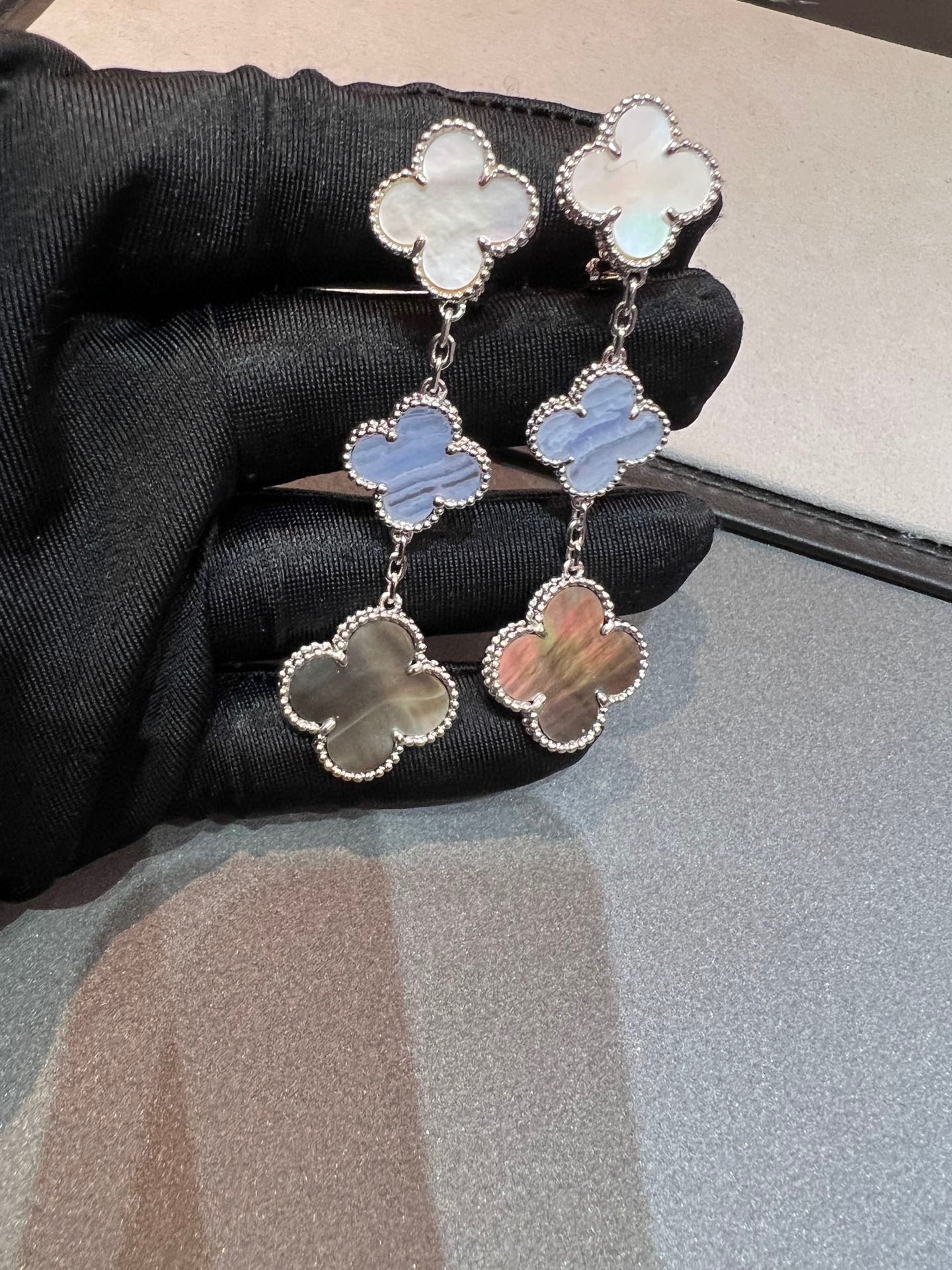 Van Cleef & Arpels Magic Alhambra Three Motifs Earrings